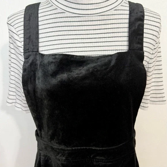 ModCloth velvet pinafore dress jumper Cupcake consultant size Large NWT - Picture 10 of 17